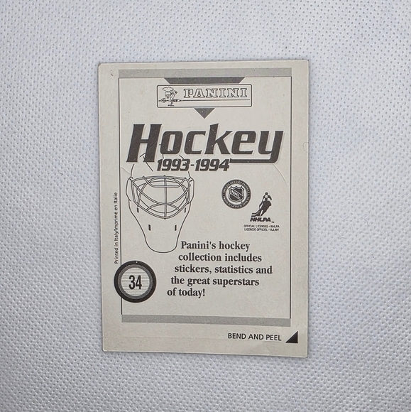 1993-1994 Panini Hockey NHL New Jersey Devils Logo #34 Sticker - Picture 3 of 4